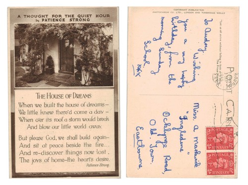 Vintage postcard patience - vintage,
