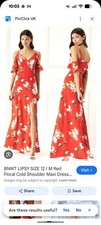 LIPSY SIZE 12 RED FLORAL COLD