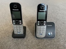 Panasonic KX-TG6812EB Twin Cordless Phone Set with Answering Machine