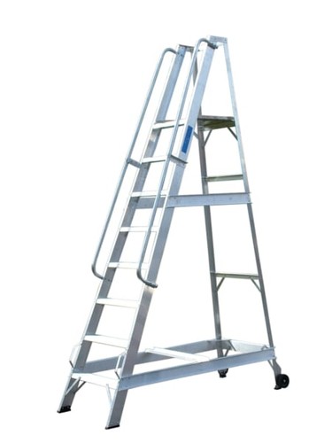 Lyte aluminium warehouse steps - aluminium,