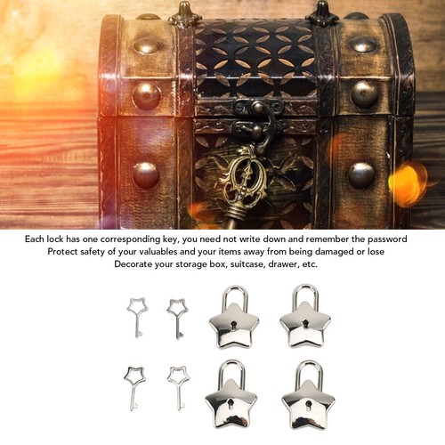 Set treasure chest padlock - °4,