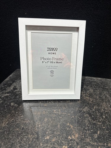 White tesco home photo frame - home,