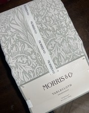 MORRIS & CO SNAKESHEAD Tablecloth 60X84” NEW!!! Seats 6-8 Chenille LUXE!!!