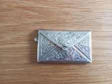 Vintage sterling Silver Double Stamp Holder