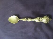 antique hallmarked sterling sliver handled jam spoon + epns bowl