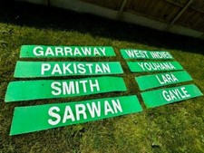 Barbados Kensington Oval Original Cricket Scoreboard Signs