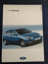 Ford Focus Ambiente Trend Ghia Finesse Futura Brochure 09/2001