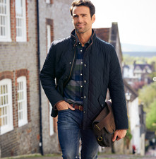 NAVY~ Barbour Powell Riding