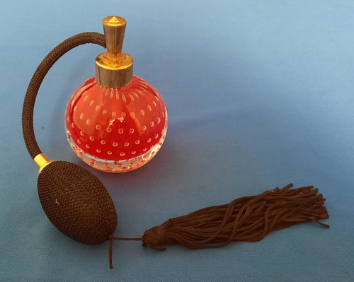 Vintage red glass - vintage, perfume