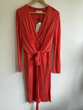 Issa london coral red wrap - coral,