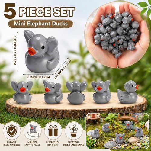 Mini resin ducks elephant - ducks,