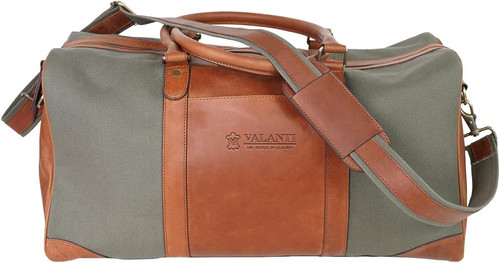 Large genuine leather duffle - large,