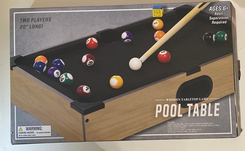Mini wooden tabletop pool - tabletop,