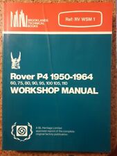 Rover P4 1950-1964 Workshop Manual (60,75,80,90,95,100,105,110)