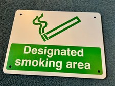BRAND NEW Designated Smoking