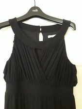 BHS Sophie Gray Long Black Dress Size 16