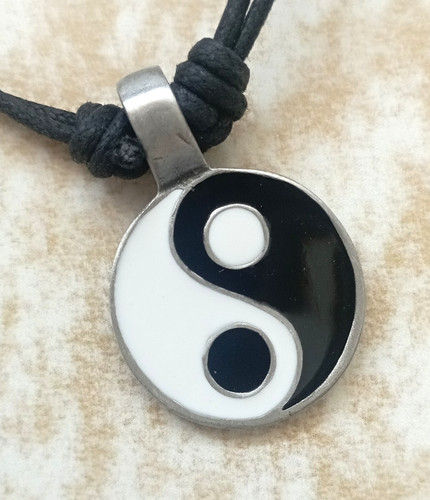P0322 yin yang pewter - =,