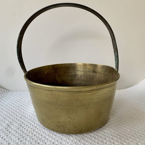Brass cooking pot jam pan - cooking,