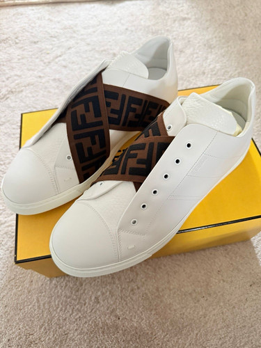 Fendi roma white - ff, white/brown