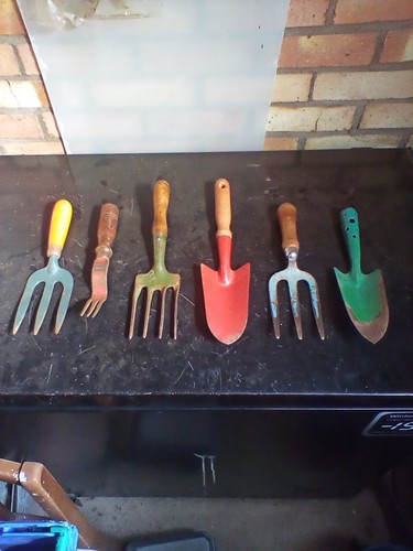 Vintage garden hand tools - vintage, job