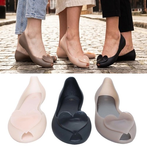 Women peep toe heart bow - women's,