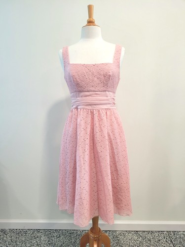 Vintage dress pink fit and - pink,