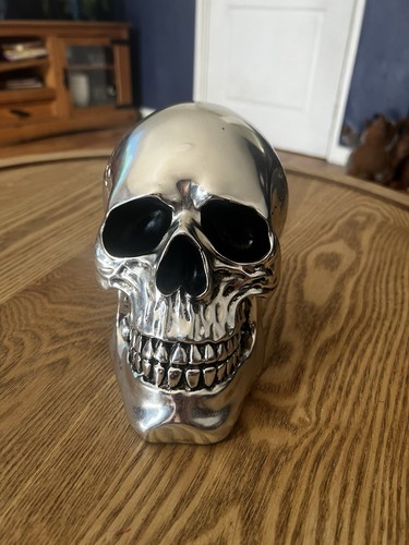 Chrome silver skull - chrome,