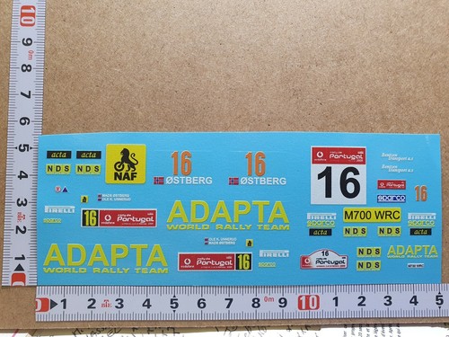 Decals subaru impreza wrc - 1/24,