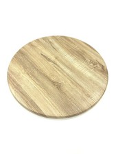 Wood Effect table tops, coffee shop furniture, Cafe Tables, 70 cm Dia Flat base