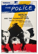 The Police Reproduction Concert Poster Hollywood Park Sting Stewart Copeland