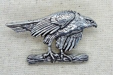 Goshawk Bird Branch Pin Badge