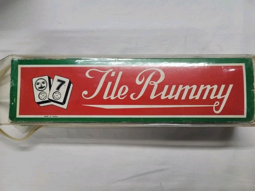 Vintage tile rummy game - tile,