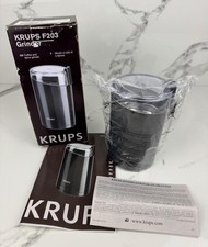 KRUPS F203 Electric Coffee Bean & Spice Grinder Mill - New In Box