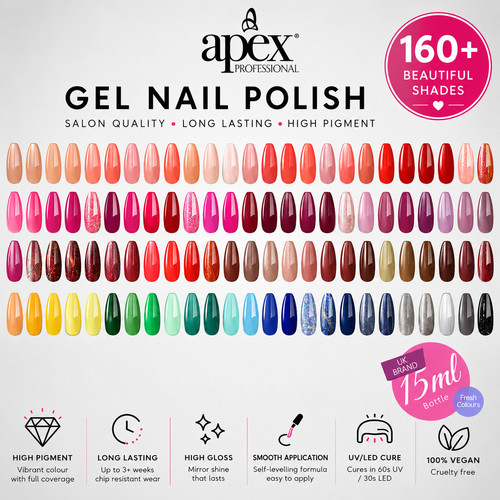 Apex gel polish uvled - gel,