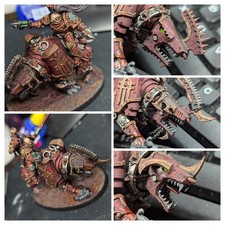 Warhammer 40k World Eaters Lord On Juggernaut Miniature Painted Pro Painted