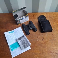 Bushnell Power view 10x25 Binoculars, Pocket sized. with box and case.