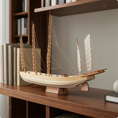 Wooden sailing ship kit - ship,