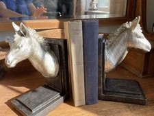 Stunning Pair Of Zebra Head Bookends