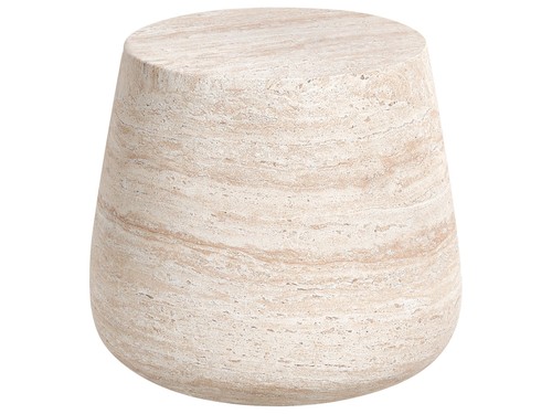 Side table bientino travertine - side,