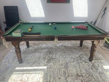 Snooker Table With Cues, Rack, Scoreboard Etc 6’x3’