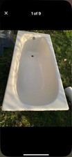 Cast Iron Bette Bath, Together With A Basin And Toilet In Same Beautiful Cream