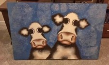 Caroline Shotton Canvas Print “Moo you looking at?” Limited edition