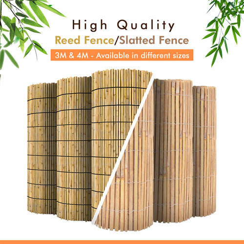 Slat reed garden fencing - garden,
