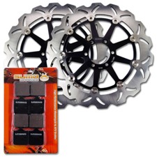 Front Brake Rotor + Pads for