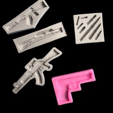 5X Gun Bullet Silicone Cake