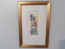 Flower Irises Framed Art