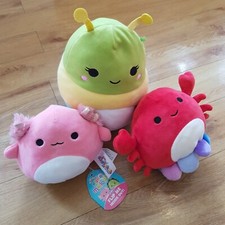 Rutabaga Caterpillar Squishmallow 7 Inches And Flip A Mallow Archie Tristan Crab