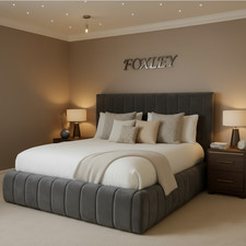 Luxury Ottoman Bed Plush Velvet Upholstered Divan Gas Lift Storage Double & King