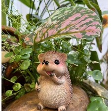 Hedgehog Statue with Umbrella