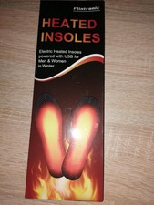 Heated Insoles 1Pair Rechargeable Breathable Unisex. New In Box